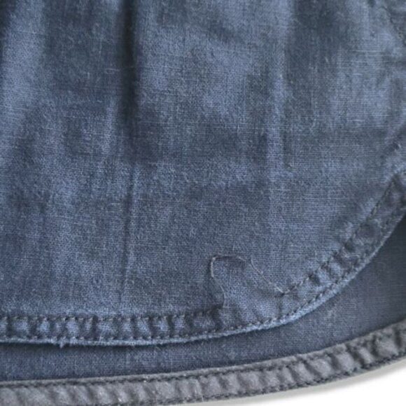 J. Crew Linen shorts with Elastic drawstring Tie Front Shorts in Navy Size XS - Picture 8 of 9